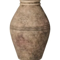IB Laursen Bodenvase Selene aus Terrakotta | Handbemalte Struktur