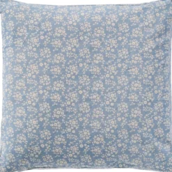 IB Laursen Boxkissenbezug Agathe Hellblau mit Blumen