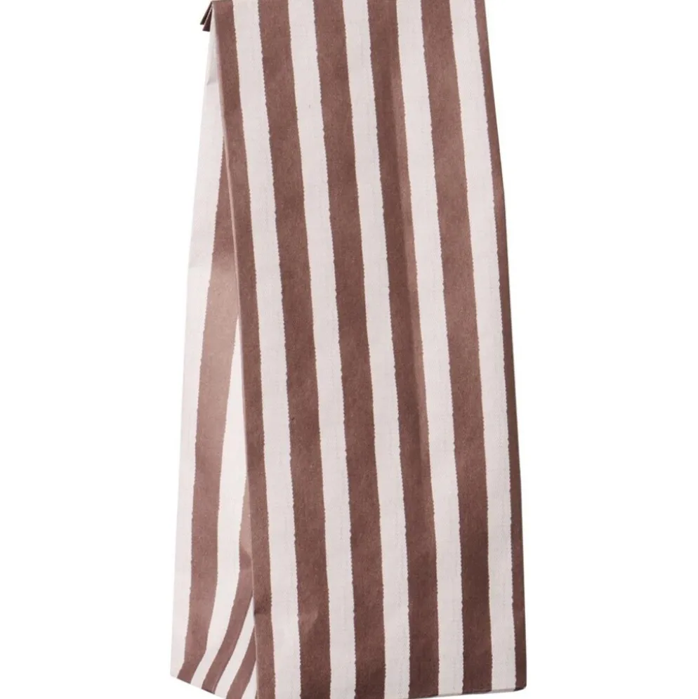 IB Laursen Buntfalttüte mit Streifen Textil-Look