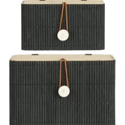 IB Laursen 2er Set Schachtel mit Bambusdeckel