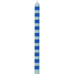 IB Laursen Gestreifte dünne Kerze 20 cm