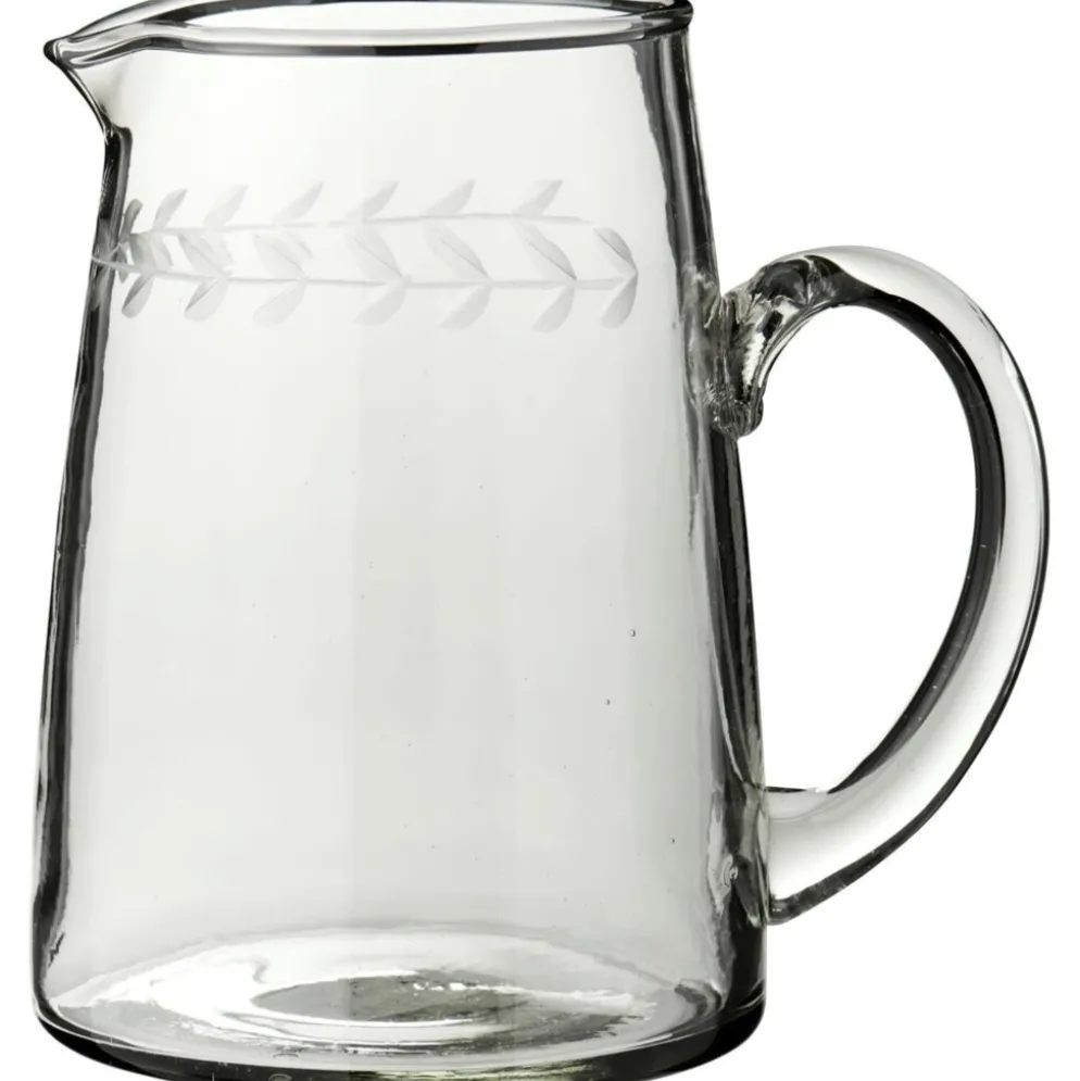 IB Laursen Glaskanne Blätterranke mit Henkel 800 ml