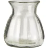 IB Laursen Glas-Vase mit breiten Rillen mundgeblasen
