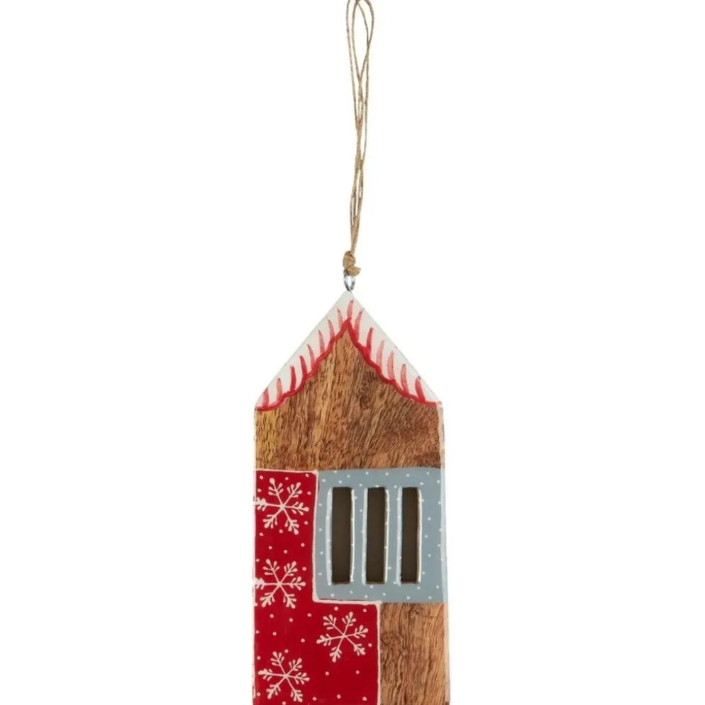 IB Laursen Haus Aufhänger aus Mangoholz