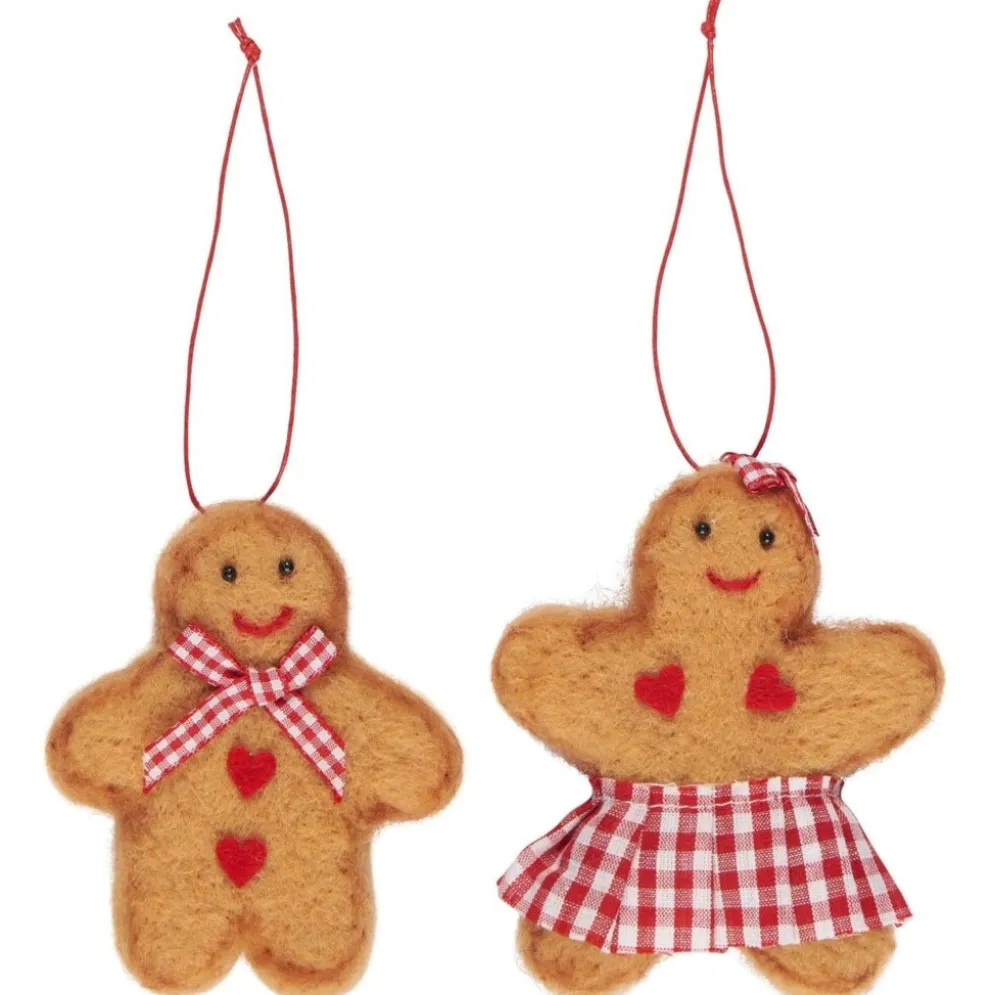 IB Laursen Lebkuchenpärchen Aufhänger aus Filz