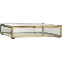 IB Laursen Längliche Glasbox mit Deckel Solitaire