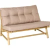 IB Laursen Loungesofa aus Bambus mit Polster