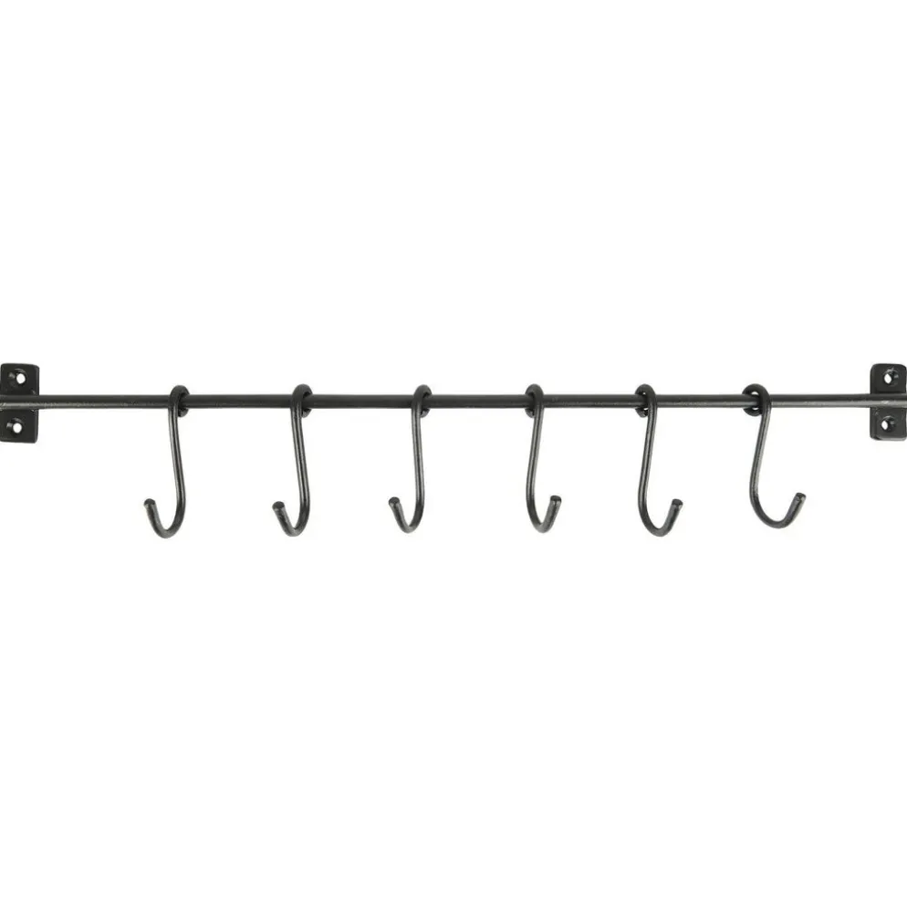 IB Laursen Metall Hakenleiste mit 6 S-Haken