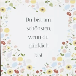 IB Laursen Metallschild Du bist am schönsten wenn du glücklich bist