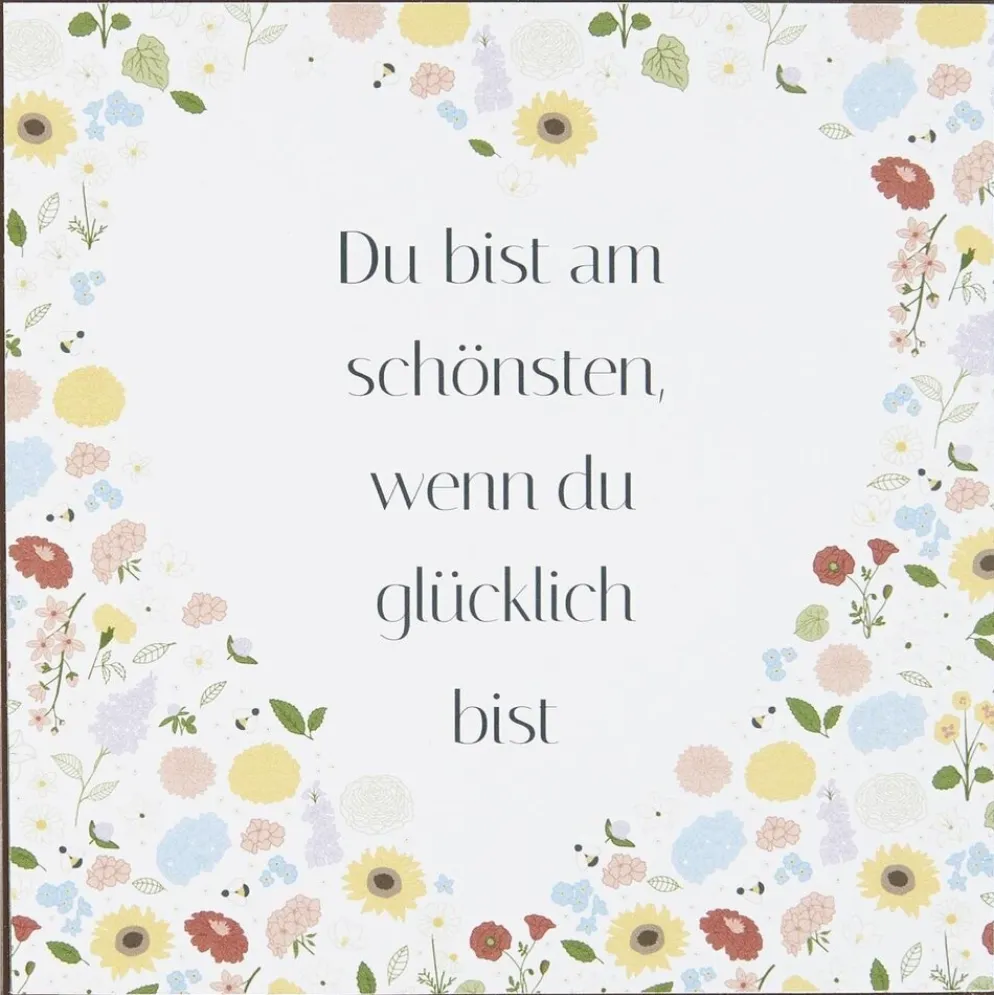 IB Laursen Metallschild Du bist am schönsten wenn du glücklich bist
