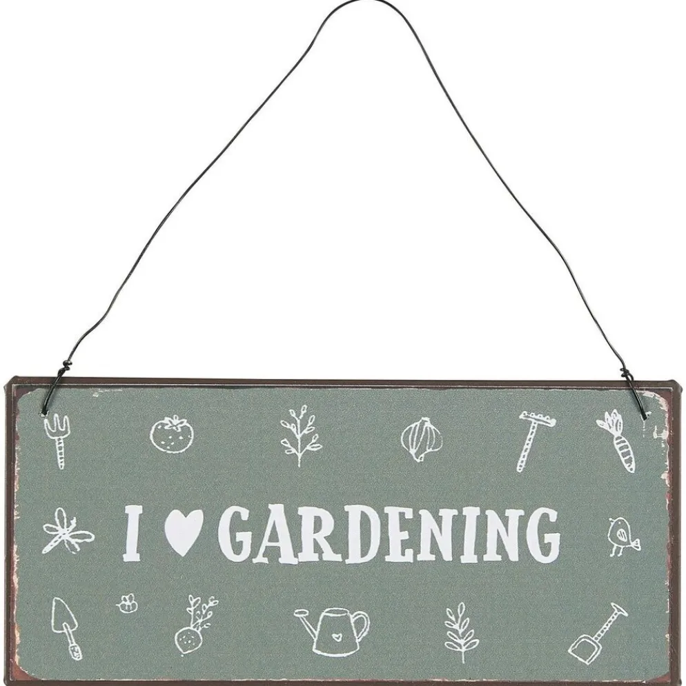 IB Laursen Metallschild I love gardening