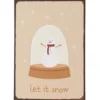 IB Laursen Metallschild Let it snow