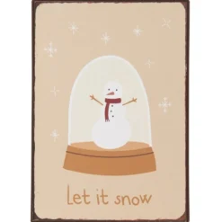 IB Laursen Metallschild Let it snow