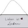 IB Laursen Metallschild Lieben ist leben