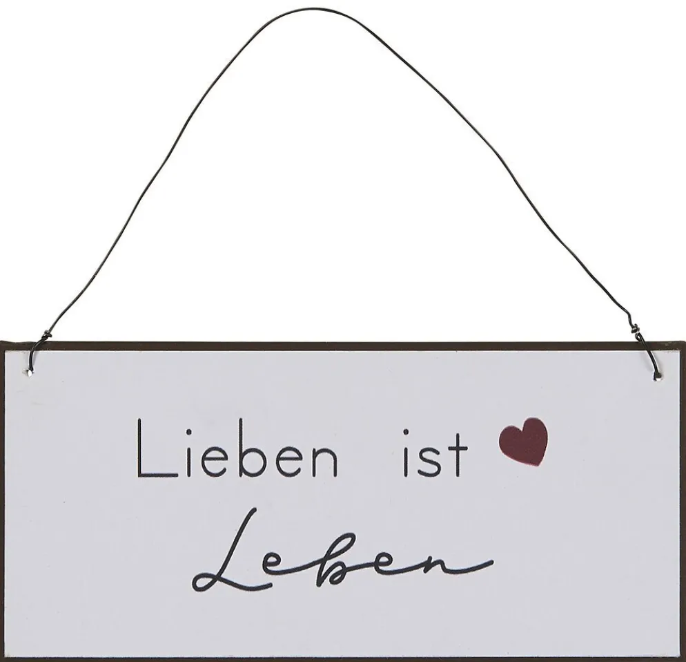 IB Laursen Metallschild Lieben ist leben