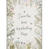 IB Laursen Metallschild Save the bees by planting these