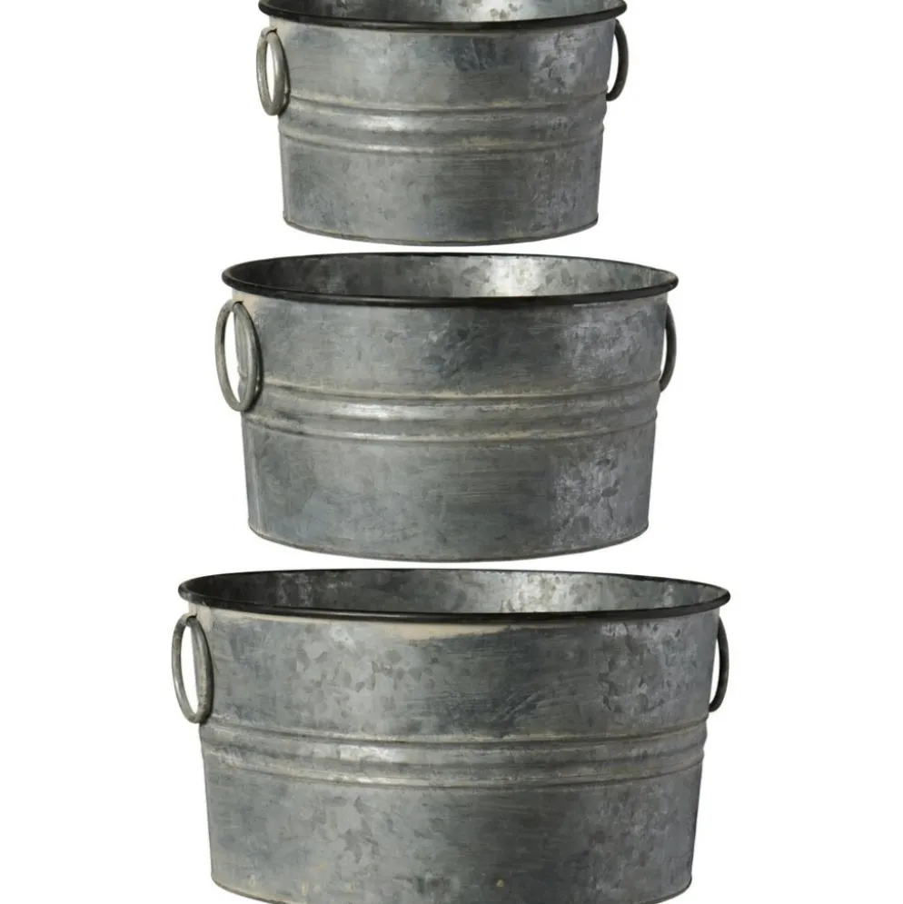 IB Laursen Pflanztöpfe 3er Set mit Henkeln Urban Garden