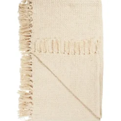 IB Laursen Plaid creme mit Waffelmuster