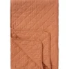 IB Laursen Quilt Oranges Blockmuster aus Baumwolle