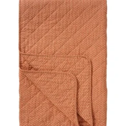 IB Laursen Quilt Oranges Blockmuster aus Baumwolle