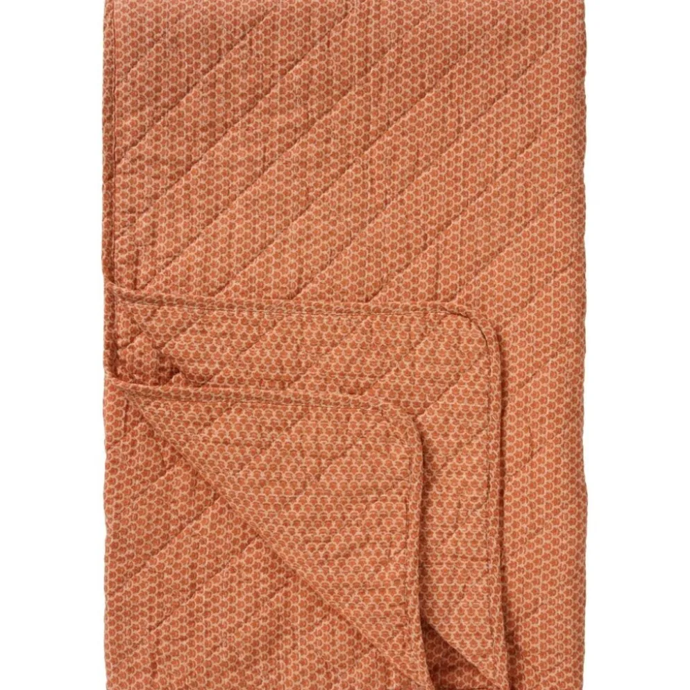 IB Laursen Quilt Oranges Blockmuster aus Baumwolle
