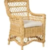 IB Laursen Stuhl aus Rattan mit Kissen