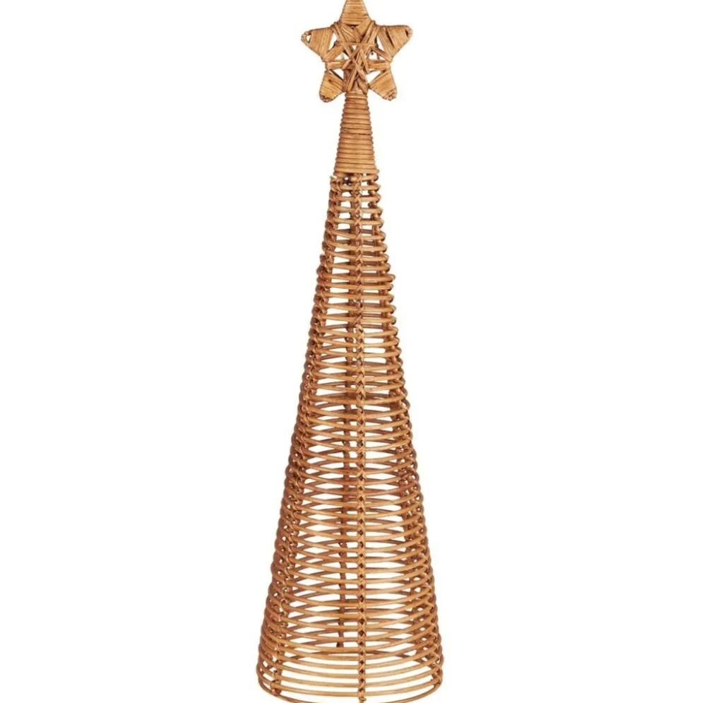IB Laursen Tannenbaum aus Rattan mit Stern