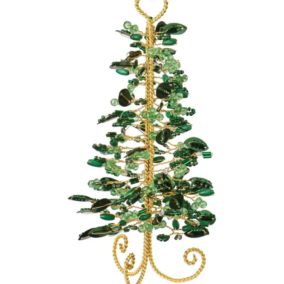IB Laursen Tannenbaum Fairytale Christmas mit grünen Perlen