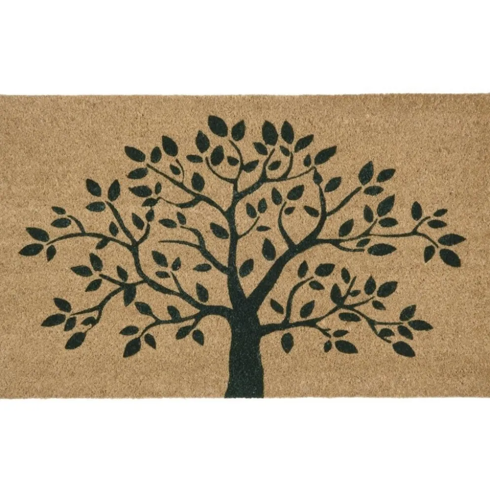 IB Laursen Türmatte Fußmatte mit Baum Motiv, Kokos