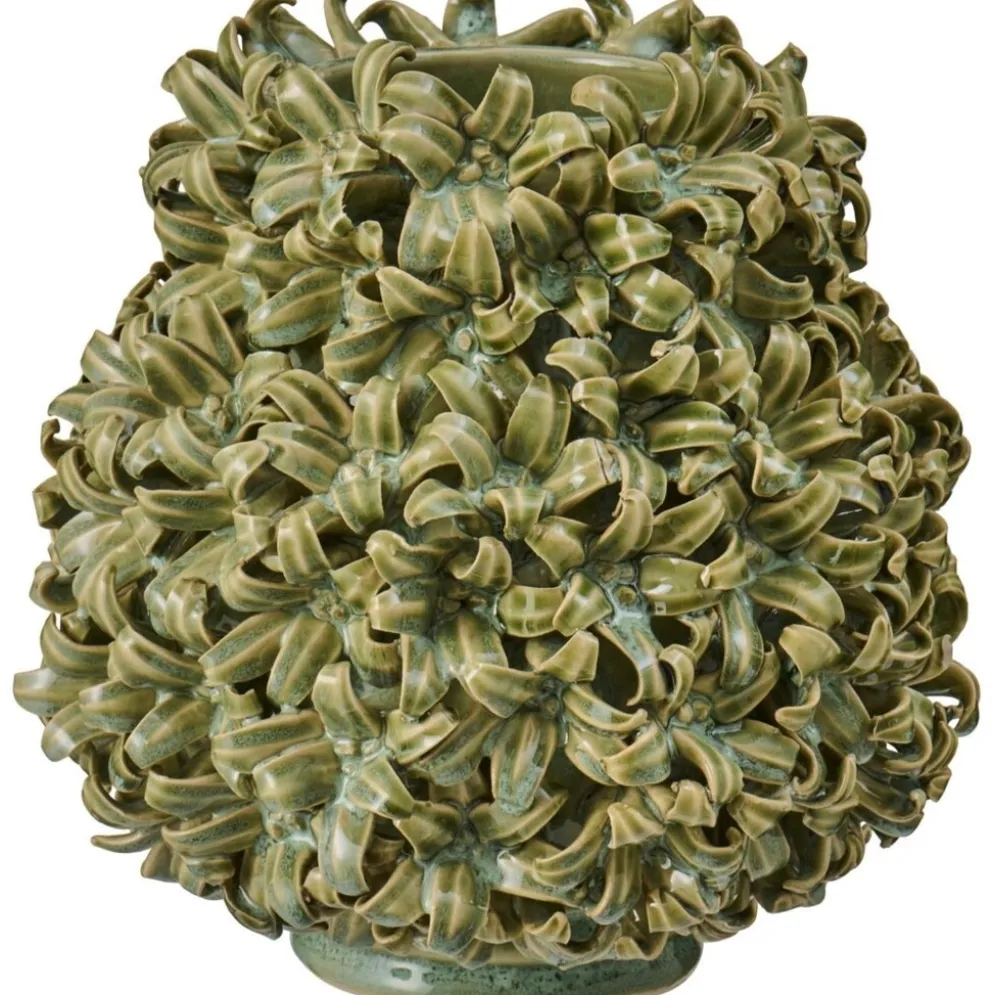 IB Laursen Vase Hyazinth glasiert Staubgrün
