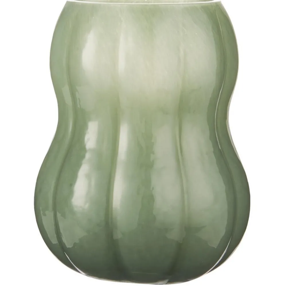 IB Laursen Vase mit Rillen Veneto durchgefärbtes Glas