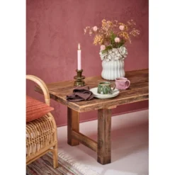 IB Laursen Vase Weiße Rose glasiert