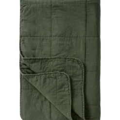IB Laursen Vintage Quilt unifarben Baumwolldecke