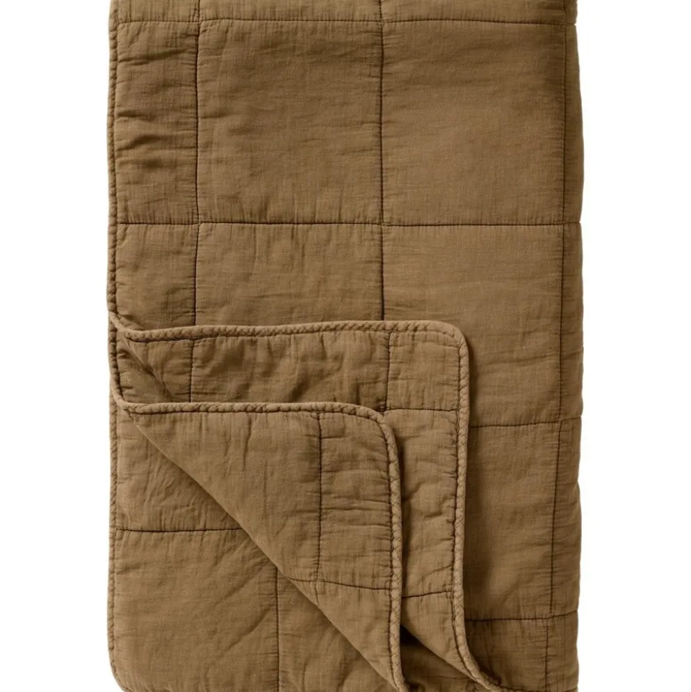 IB Laursen Vintage Quilt unifarben Baumwolldecke