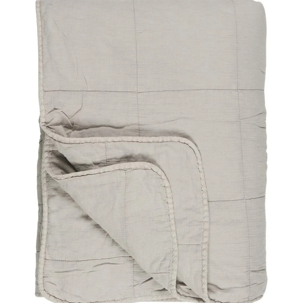 IB Laursen Vintage Quilt unifarben Baumwolldecke