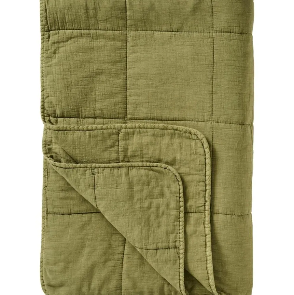 IB Laursen Vintage Quilt unifarben Baumwolldecke