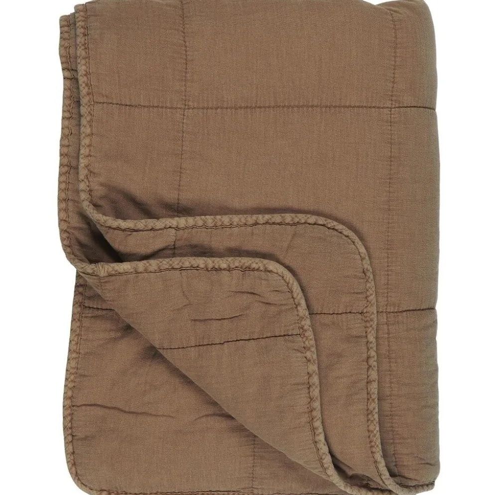 IB Laursen Vintage Quilt unifarben Baumwolldecke