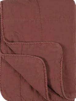 IB Laursen Vintage Quilt unifarben Baumwolldecke