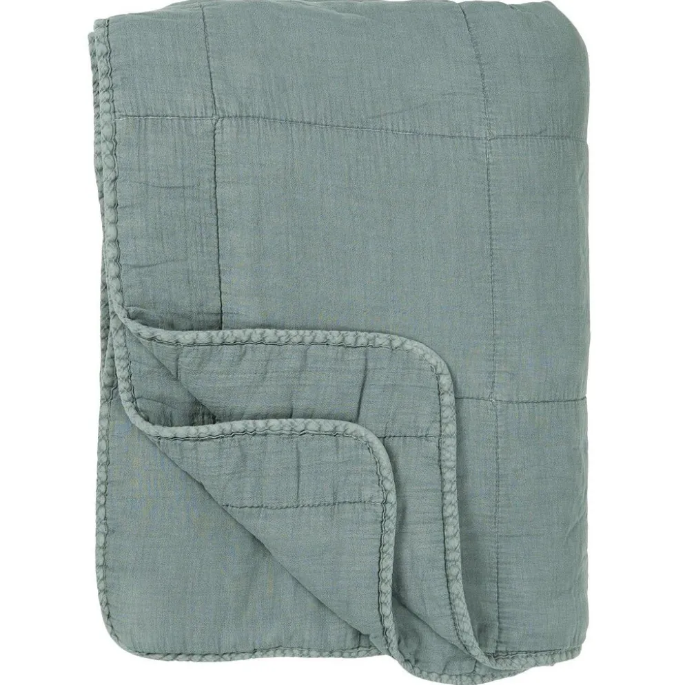 IB Laursen Vintage Quilt unifarben Baumwolldecke