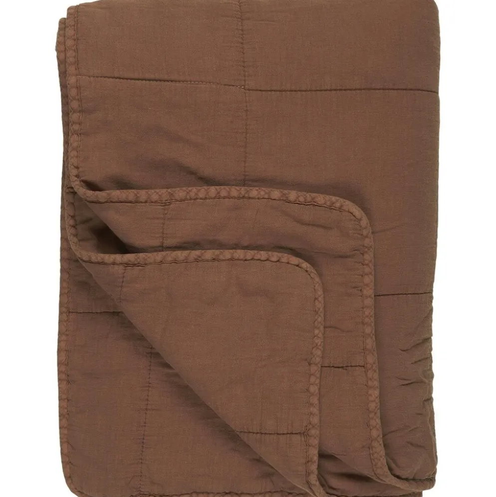 IB Laursen Vintage Quilt unifarben Baumwolldecke