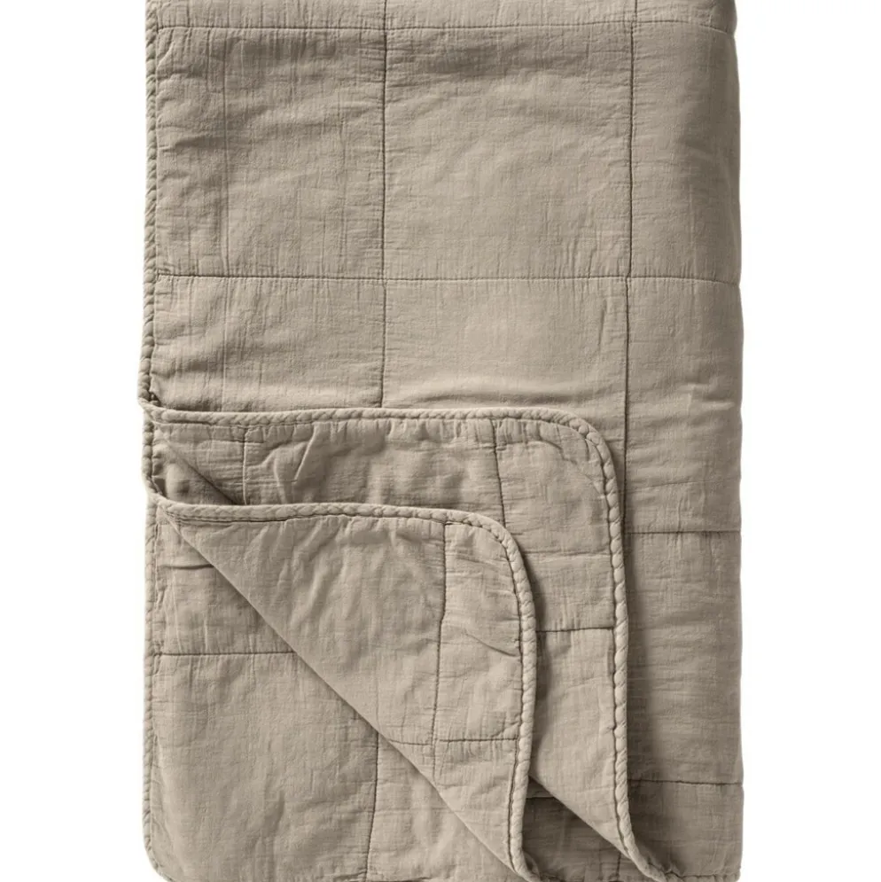 IB Laursen Vintage Quilt unifarben Baumwolldecke