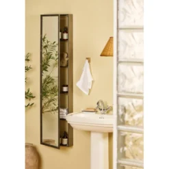 IB Laursen Wandschrank Brooklyn mit Spiegelfront & 4 Ablagen