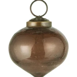 Ib Laursen Weihnachtskugel bubbled Glas zwiebelförmig