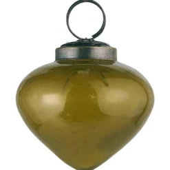 Ib Laursen Weihnachtskugel bubbled Glas zwiebelförmig