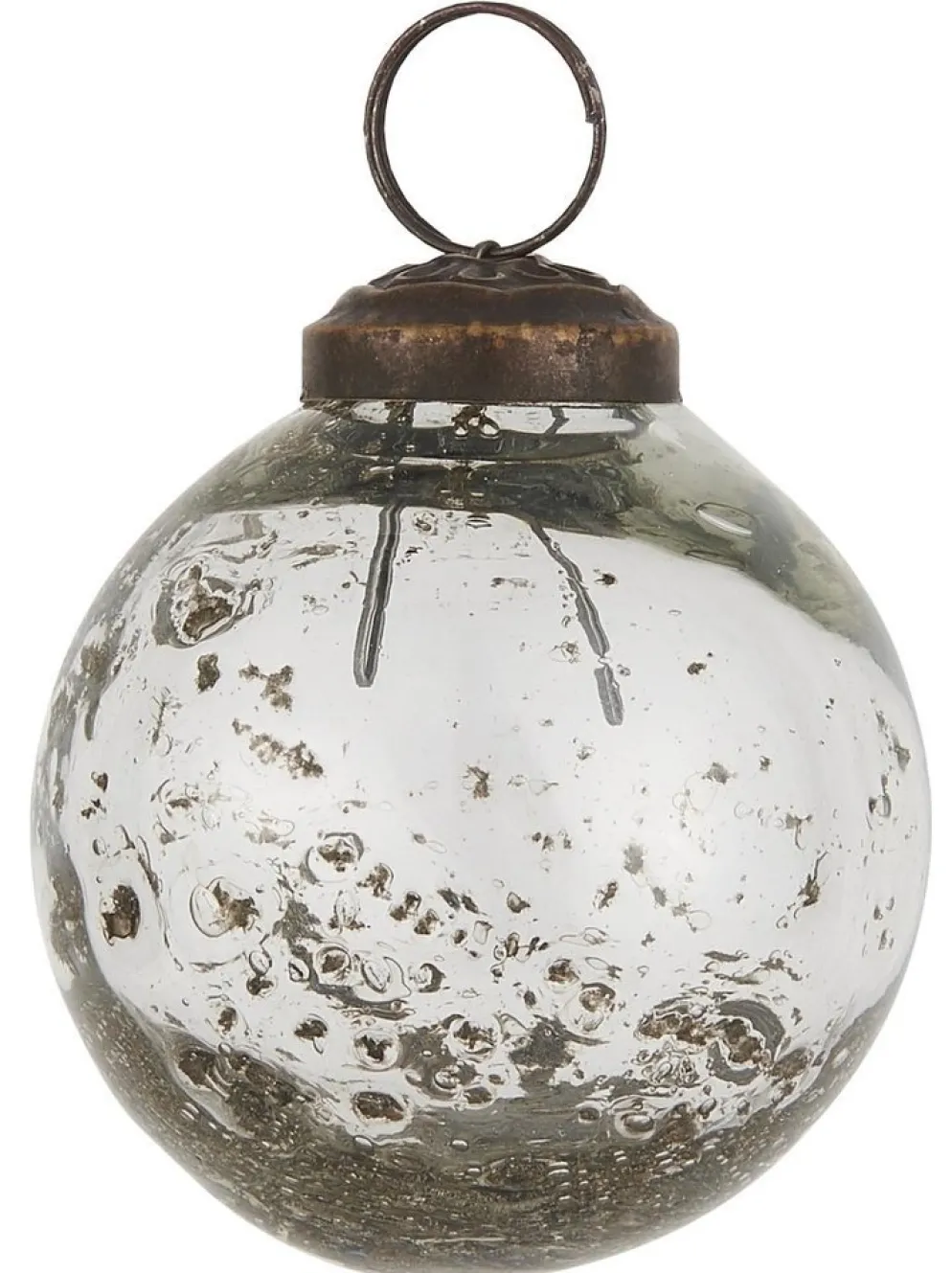 IB Laursen Weihnachtskugel Glas pebbled