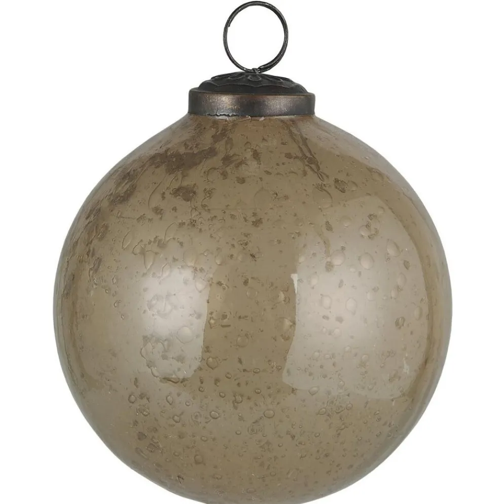 IB Laursen Weihnachtskugel Glas pebbled
