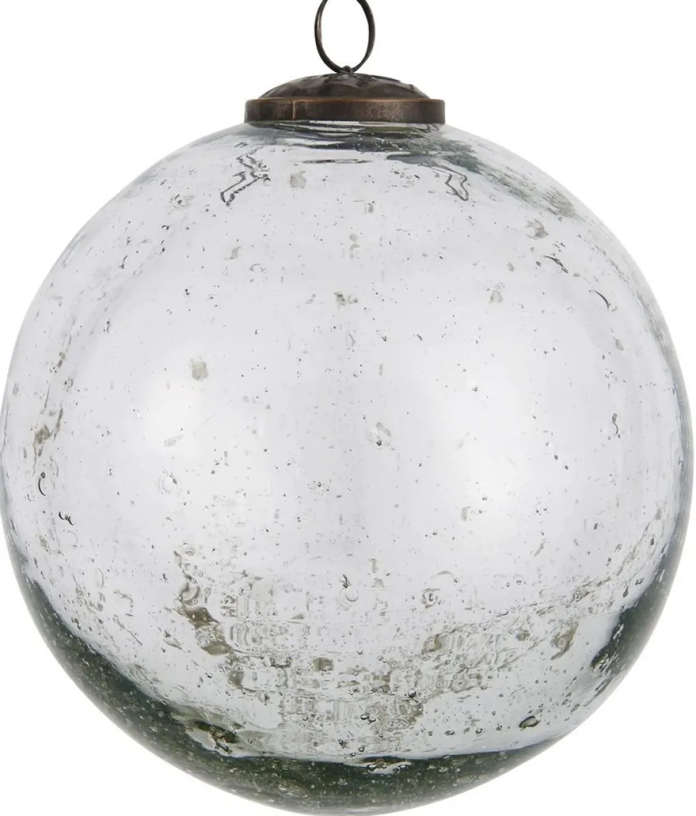 IB Laursen Weihnachtskugel Glas pebbled