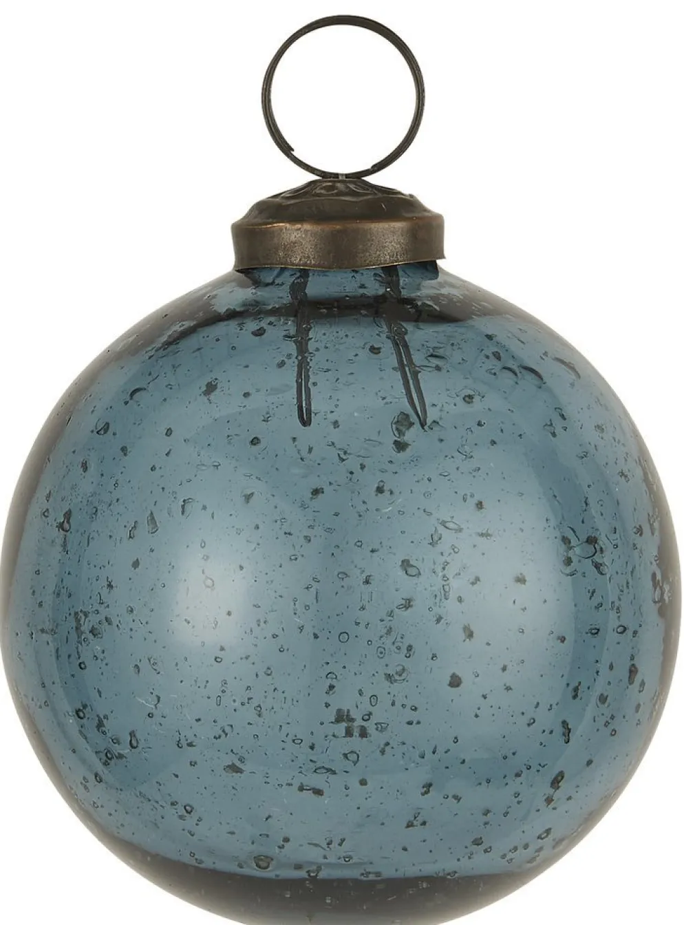 IB Laursen Weihnachtskugel Glas pebbled