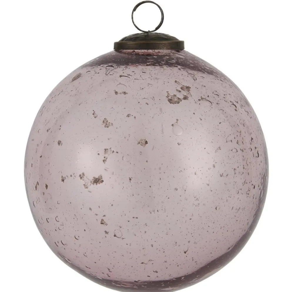 IB Laursen Weihnachtskugel Glas pebbled