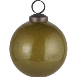IB Laursen Weihnachtskugel Glas pebbled